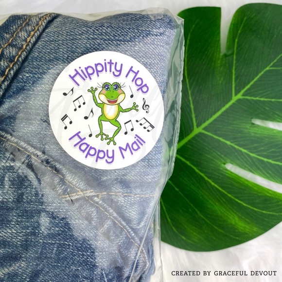 πΈHippity Hop Happy Mail - 2" (inches) Sticker (96ct.) - Picture 3 of 4